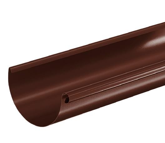 Водосток Aquasistem, система 150/100 - Водосточный желоб 3.00м RAL 8017 Коричневый купить в Калязине