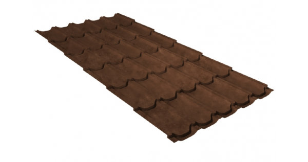Металлочерепица квинта плюс 0,45 Safari Twincolor Brown купить в Калязине