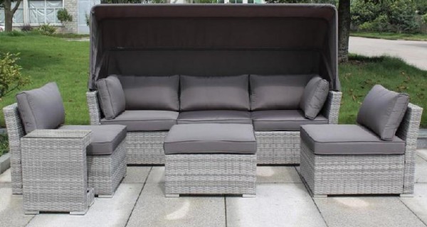 Диван-Трансформер AFINA плетеный из иск. ротанга AFM-320G Grey купить в Калязине