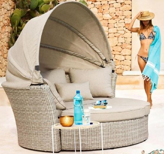 Диван-Трансформер AFINA плетеный из иск. ротанга AFM-325 Beige купить в Калязине