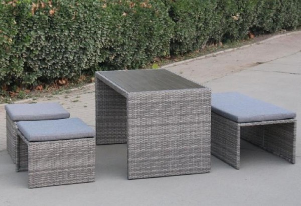 Диван-Трансформер AFINA плетеный из иск. ротанга S330G-W78 Grey купить в Калязине