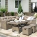 Комплект мебели AFINA плетеной из иск. ротанга AFM-307B Beige купить в Калязине