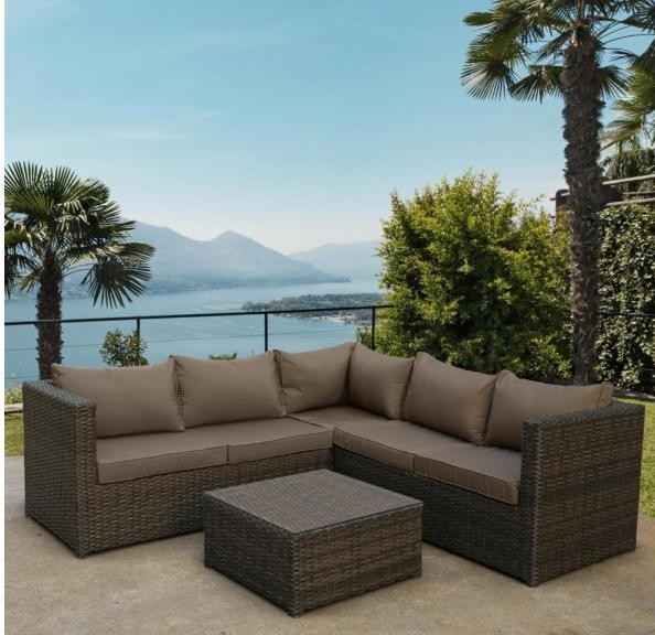 Комплект мебели AFINA плетеной из иск. ротанга YR825A Brown/Beige купить в Калязине