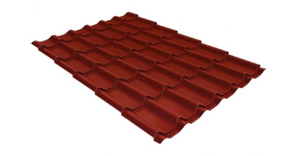 Металлочерепица классик 0,5 Satin RAL 3009 оксидно-красный купить в Калязине