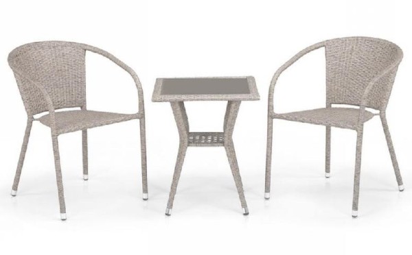 Комплект плетеной мебели AFINA из иск. ротанга T25C/Y137C-W85 Latte 2Pcs купить в Калязине