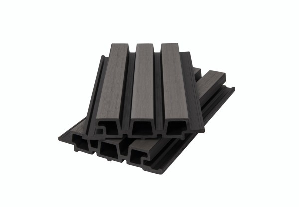 Фасадная панель брусковая двухцветная co-extrusion, grey dark купить в Калязине