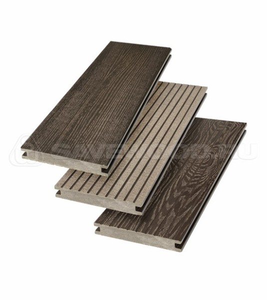 Террасная доска SW Fraxinus (R) полнотелая «SaveWood» Темно-коричневый купить в Калязине