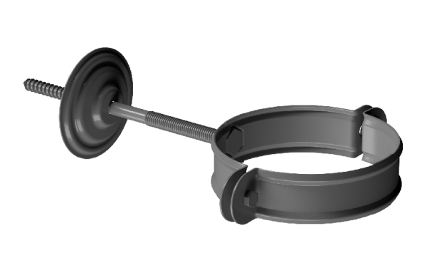 Хомут трубы D90 Döcke STAL PREMIUM Графит, (RAL 7024) купить в Калязине