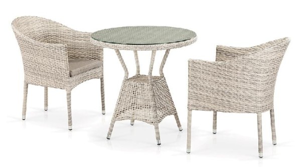 Комплект плетеной мебели AFINA из иск. ротанга T705ANT/Y350-W85 Latte 2Pcs купить в Калязине