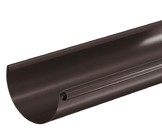 Водосток Aquasistem, система 150/100 - Водосточный желоб 3.00м RR 32 Тёмно Коричневый купить в Калязине