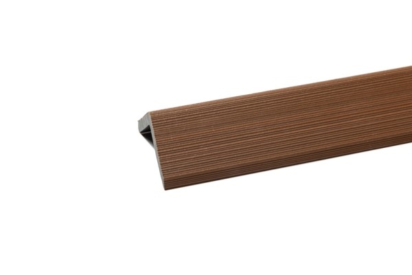 Уголок торцевой Ecodecking Скай коэкструзия 45х45х3000 Тик купить в Калязине